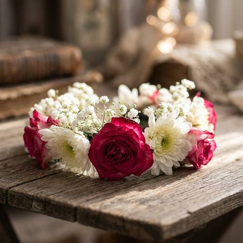 طوق ورد طبيعي استبرق 