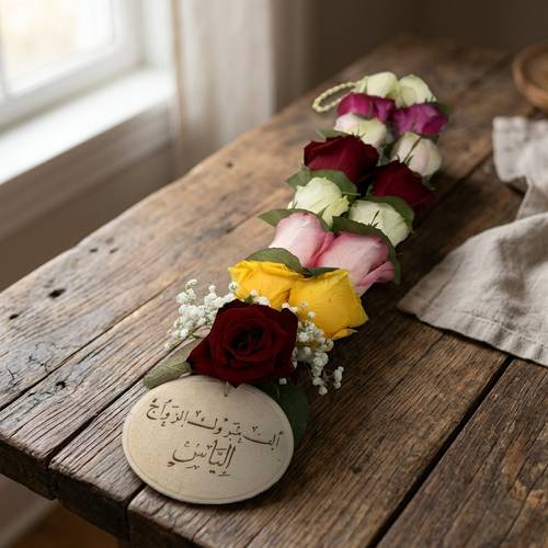قلادة ورد بأسم صغيرة 