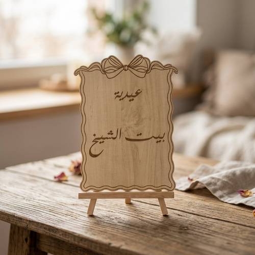 لوحة عيدية بالاسم 30*22سم 