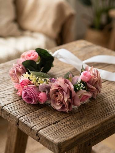 طوق ورد صناعي سهام