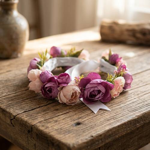 طوق ورد صناعي لارا
