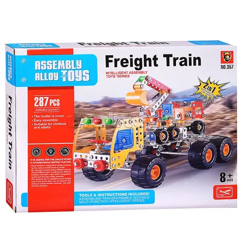 لعبة تركيب قطار الشحن المعدني – Freight Train