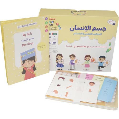 لعبة جسم الإنسان – الحواس الخمس والمشاعر للأطفال