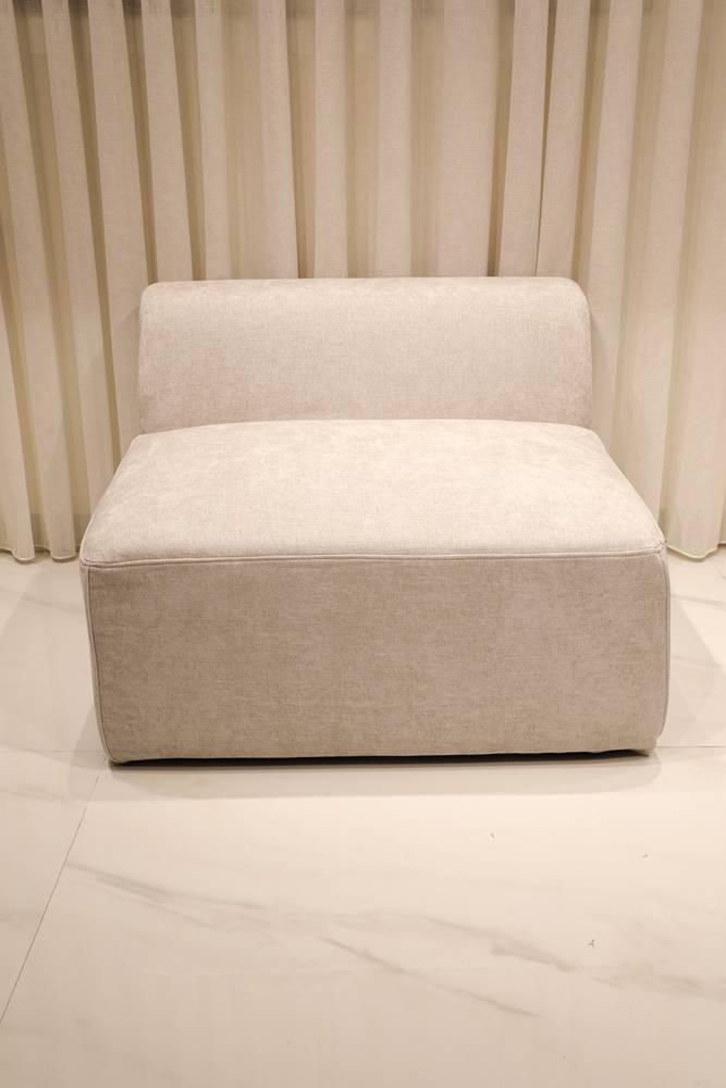 صوفا بدون أذرعة - لون بيرل