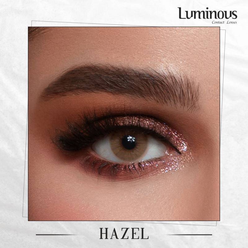 عدسات  لومينوس الشهرية هازل - Hazel