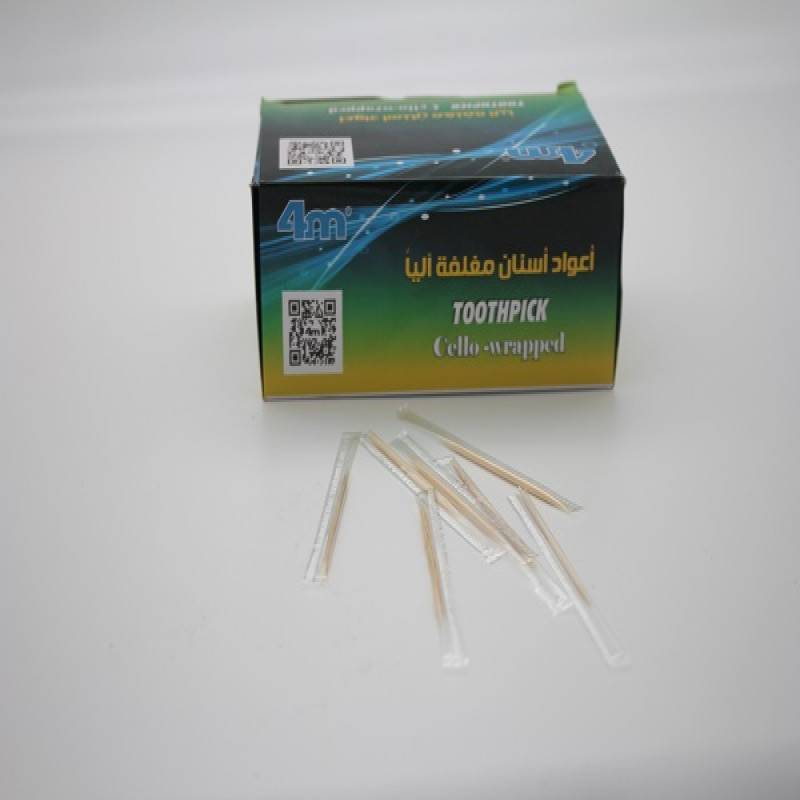 اعواد اسنان مغلف بلاستيك فور ام/1000حبة