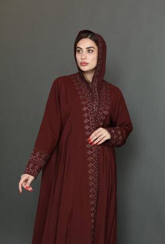 عبايه نص بشت حرير مغسول تطريز خيط قصب نقشه السدو عودي