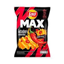   Lay's Max Thai Ridged Potato Chips Ghost Extra Chilli Flavor