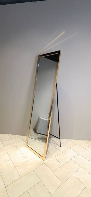 مرآة أرضية قائمة من أرومال - 40x2x150 سم-برونزي