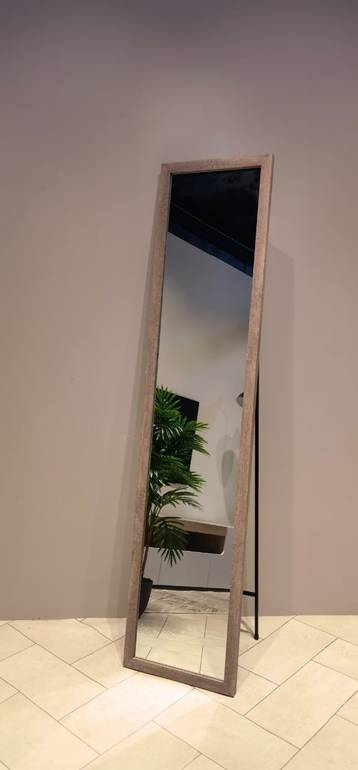 مرآة أرضية - برين - 150X30سم-خشبي
