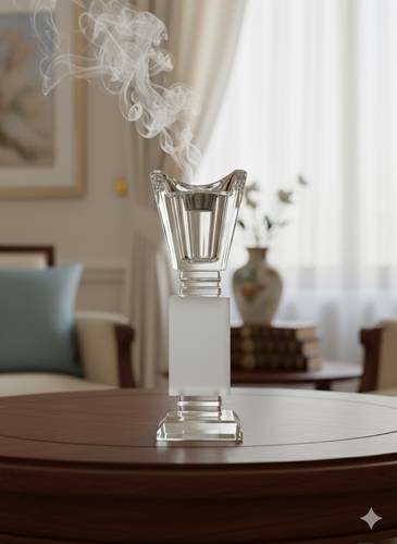 مبخرة كرستال فاخرة 21 cm