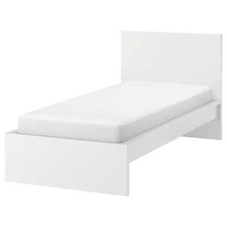  سرير، عالي، أبيض, Luroy، ‎90x200 سم‏