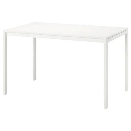 طاولة، أبيض، ‎125x75 سم‏