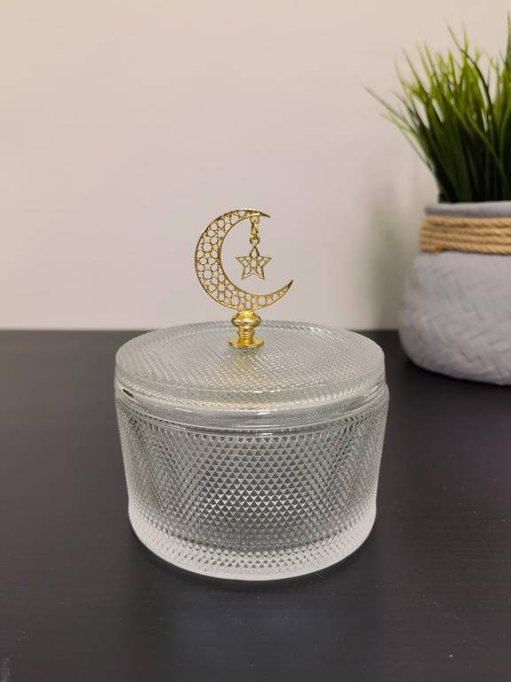 علبة زجاجية اسطوانية