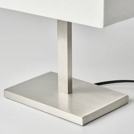 مصباح طاولة, طلاء - نيكل/أبيض, 36 سم