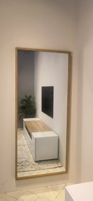 مرآة حائط - تانا - 65X150سم- خشبي غامق