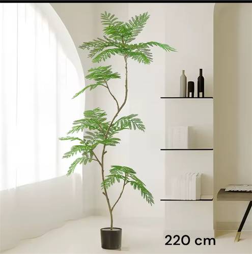 شجرة خضراء صناعية  في مركن أسود  220cm 