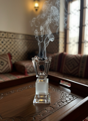 مبخرة كرستال مع تصميم فاخر 18 cm