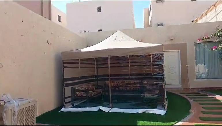خيمة 4*4 مع رواق: سهلة الفك والتركيب