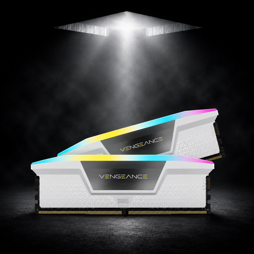 CORSAIR VENGEANCE 16GB (8+8) DDR5 5200Mhz WHITE RGB