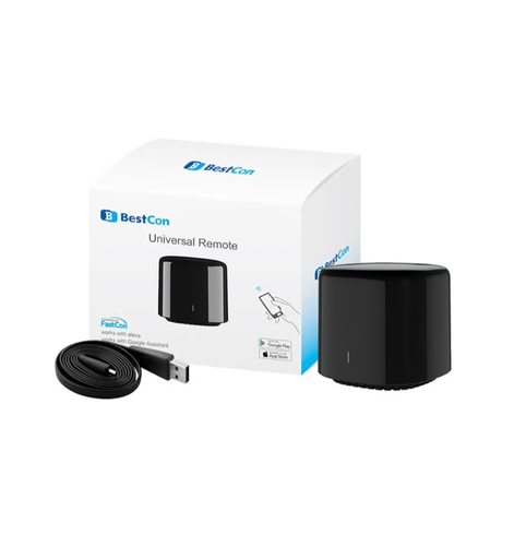 جهاز تحكم ذكي BestCon RM4C Mini – ريموت عالمي يعمل بالواي فاي مع Alexa وGoogle Home