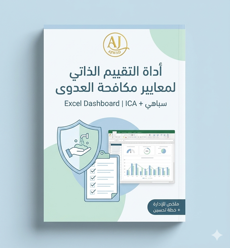 تقييم ذاتي شامل لمعايير مكافحة العدوى (CBAHI + ICA) — Excel