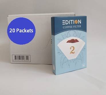 اديشن فلاتر قهوة مقاس 2#, 20 حبة