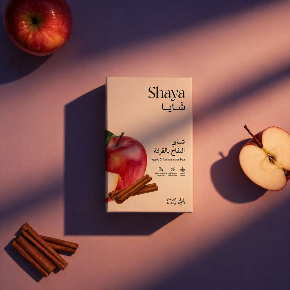 شاي التفاح والقرفة