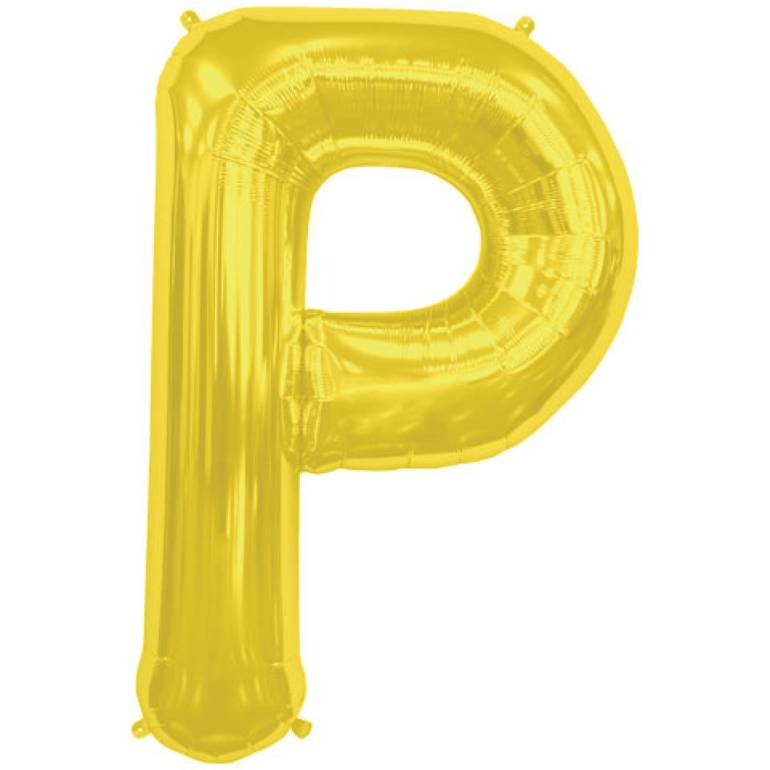 بالون حرف P مقاس كبير 34 أنش اللون ذهبي