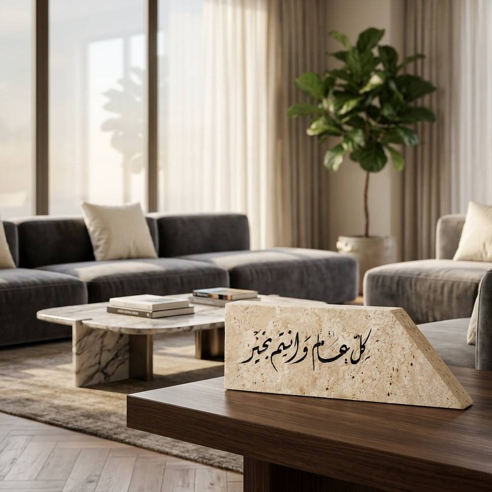 اللوحة مستخدمة على الطاولة في غرفة حقيقية
