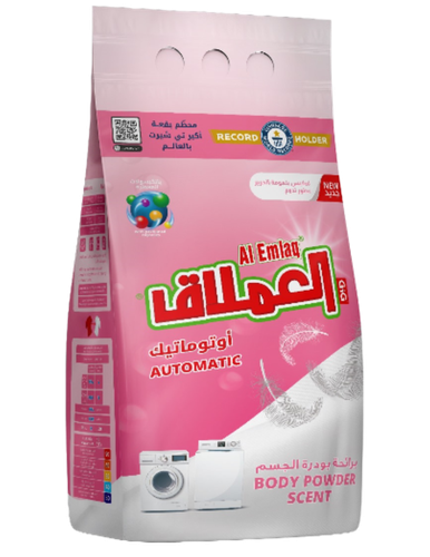 العملاق مسحوق غسيل - نصف اوتوماتك - 3 كغم - برائحة بودرة الجسم
