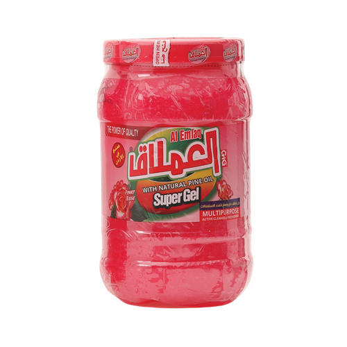Al-Emlaq Super Gel Rose - Multi-Purpose Cleaner with Natural Rose Scent