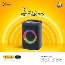 ايديجيت سماعة محمولة بصوت قوي وإضاءة LED. Speaker id404 مع ميكروفون
