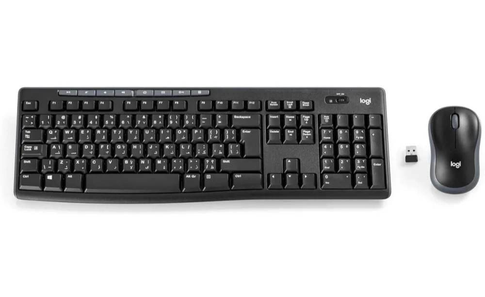 بكج كيبورد logitech لوجيتك MK270 COMBO مجموعة لوحة المفاتيح وماوس لاسلكية 2.4 غيغاهرتز