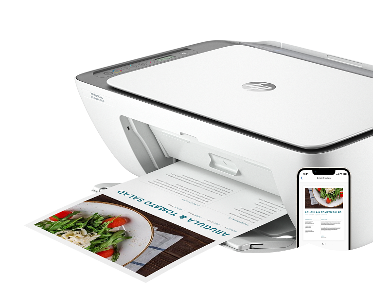 طابعة HP DeskJet Ink Advantage 2876 طباعة ونسخ ومسح ضوئي.Wi-Fi مدمجة وHi-Speed USB 2.0
