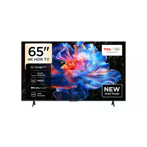 تي سي إل شاشة ذكية 65 بوصة، 4K UHD، جوجل تي في، 60 هرتز – 65P69K
