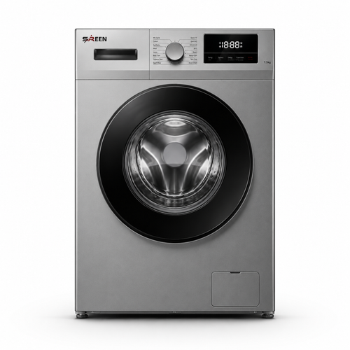 SERENE Front Load Automatic Washing Machine 10KG Silver – SRWM-10K-FAS-16
