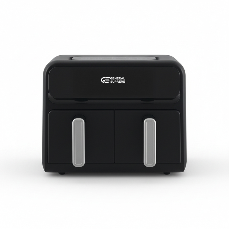 GENERAL SUPREME Dual Air Fryer 8L 2400W Black – GSAF8BM