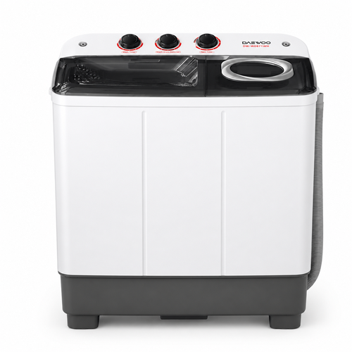 DAEWOO Twin Tub Top Load Washing Machine 8KG White – DW-W0871WH
