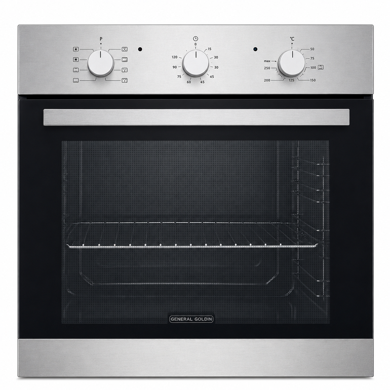 GENERAL GOLDEN Built-In Electric Oven 60cm Stainless Steel 72L 7 Functions – GNG7BOLD