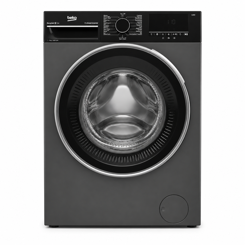 BEKO Front Load Washing Machine 10KG 75% Drying Black – WTV1014SNXA