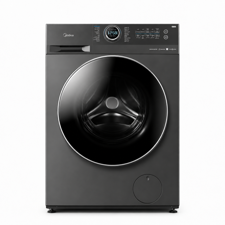 ميديا غسالة أوتوماتيك تعبئة أمامية 10 كيلو تيتانيوم – MF200W100W/1T-SA