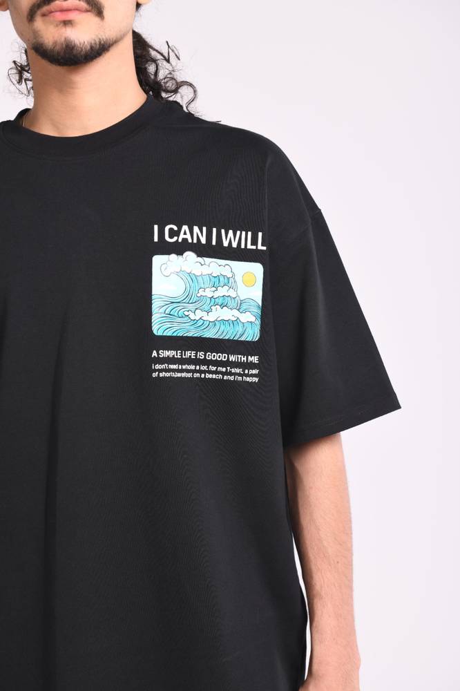I can I will T-shirt Black 