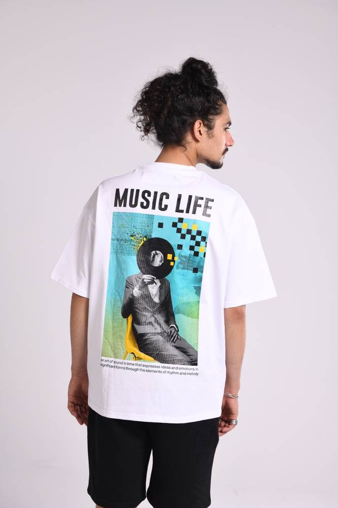 White Music Life  T-shirt 