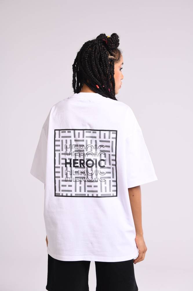 ًWhite Heroic T-shirt 