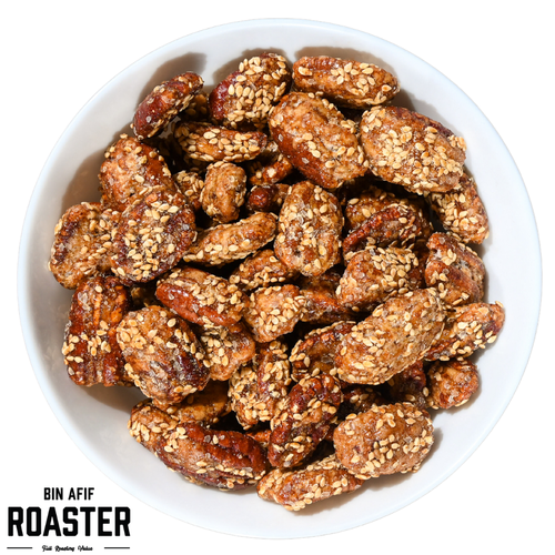 Caramelized pecans with Sesame