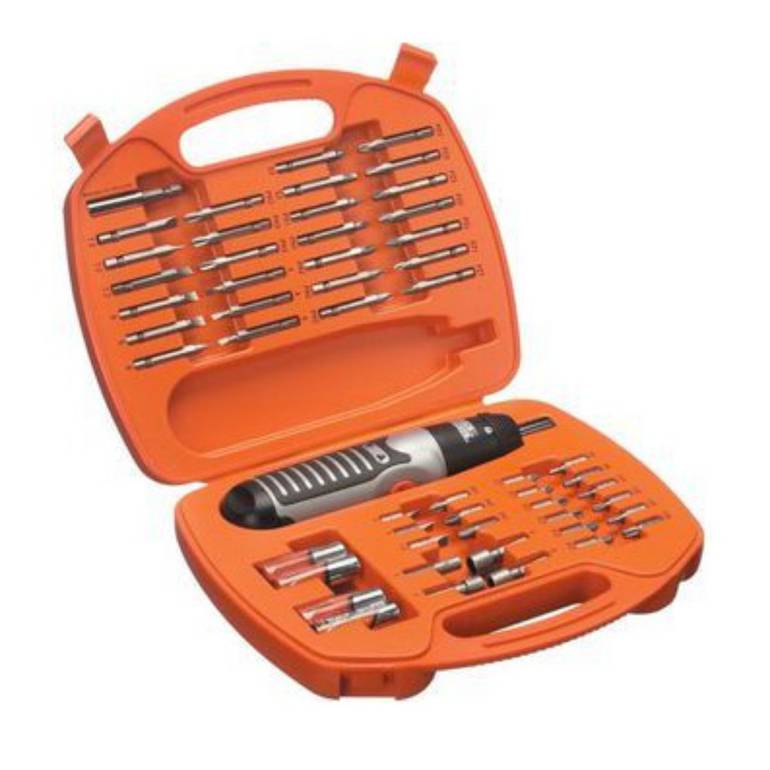 Black & Decker 54 Pieces Electric Screwdriver Set And Electric Screwdriver