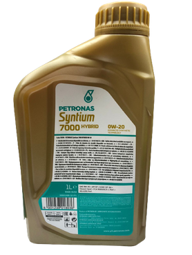 PETRONAS Syntium 7000 Hybrid 0W-20 Full Synthetic Oil 1L