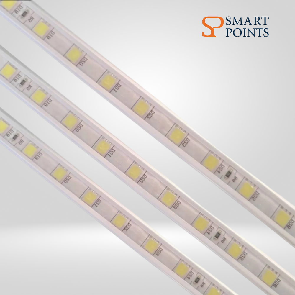   شريط إضاءة LED – مرن ومقاوم للماء (12 فولت، بطول 5 أمتار، متوفر بـ 10 ألوان) 