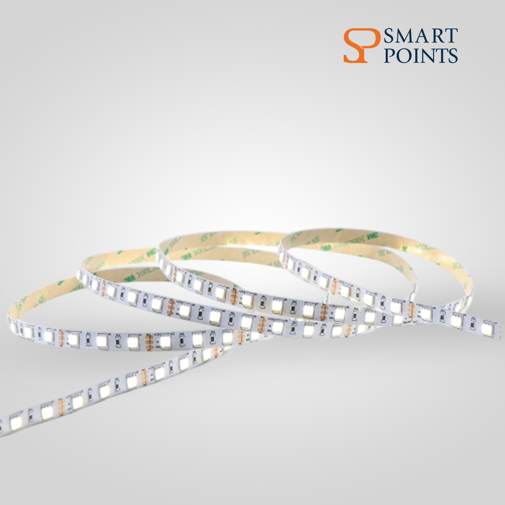   شريط إضاءة LED 5050 – مرن وعالي السطوع (12 فولت، بطول 5 أمتار، ألوان متعددة) 